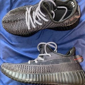 Black unisex Yeezys